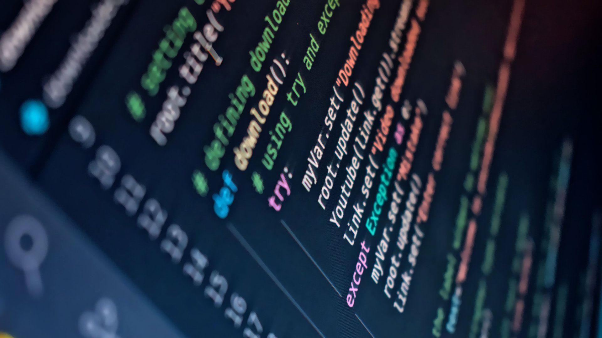 Close-up of colorful syntax-highlighted code on a screen, representing debugging structured data